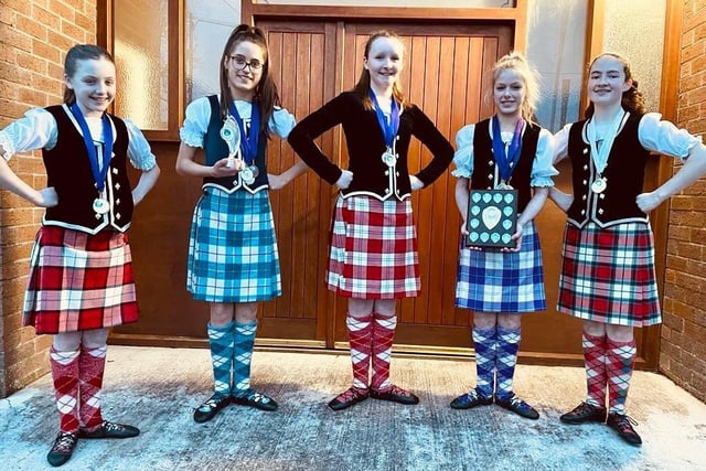 Novice and Immediate dancers from Cookstown who took part in the championship in Scotland.