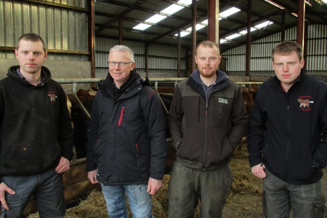 John Egerton farms in Rosslea, Co Fermanagh with his three sons William, Robert and Samuel. The family have a suckler beef herd of 90 cattle and a flock of 250 ewes. In
January, John and his sons are looking forward to the arrival of new calves to the farm. John says all three boys are “mad about farming” so he’s had to push the farm to make it sustainable venture for the future for the whole family.
