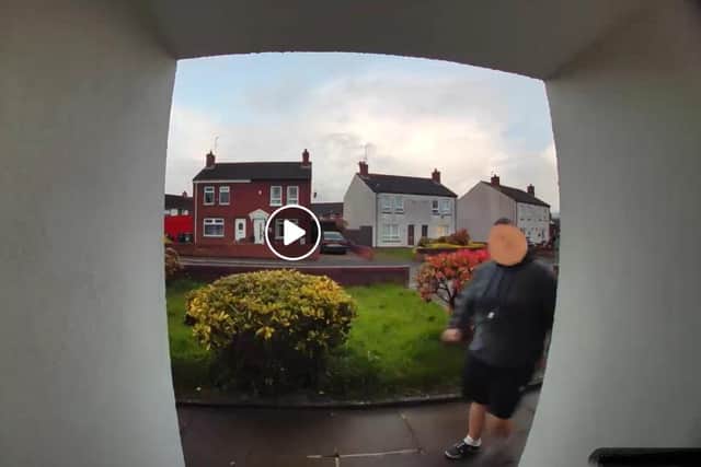 Vicious sectarian attack on young mum in Lurgan was videoed by a doorbell device and has gone viral. The attack has been widely condemned.