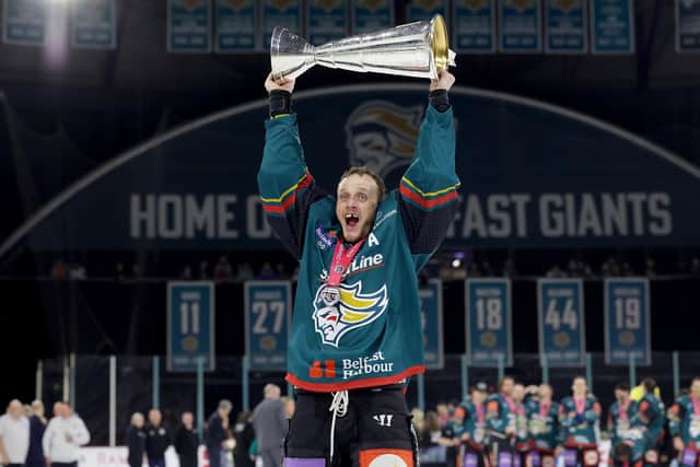 The Stena Line Belfast Giants have confirmed that treble-winning forward Mark Cooper has re-signed ahead of the 2023/24 season. Photo by William Cherry/Presseye