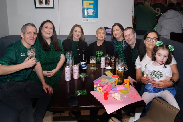 Happy faces at the Tír Na nÓg GFC St Patrick's Day Party on Sunday afternoon. PT12-220.