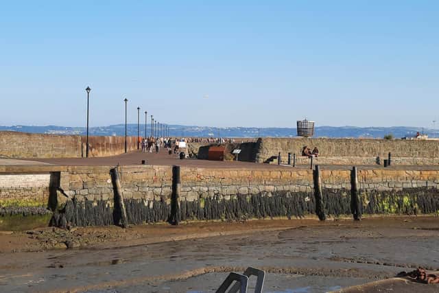 Police responded to a report of a 'large gathering of youths' at Carrickfergus Harbour. (Pic PSNI).