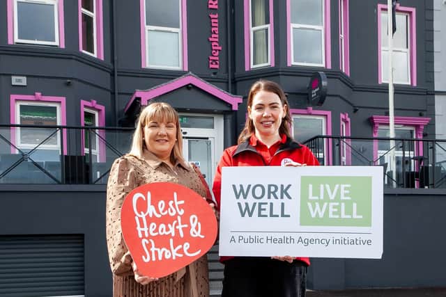 Joanne Boyle, General Manager at Elephant Rock Hotel, and Aoife Loughran, Workplace Health & Wellbeing Co-ordinator.