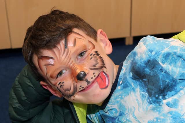 Alexander all painted up pictured at the Bushmills Salmon and Whiskey Festival held in Bushmills in conjunction with Causeway Coast and Glens Borough Council