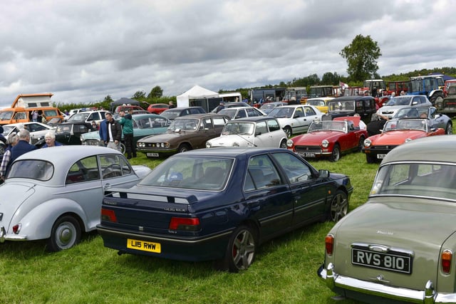 A wide range of cars and farm machinery on display at the Vintage Rally organised by Birches Vintage and Classic Car Club.