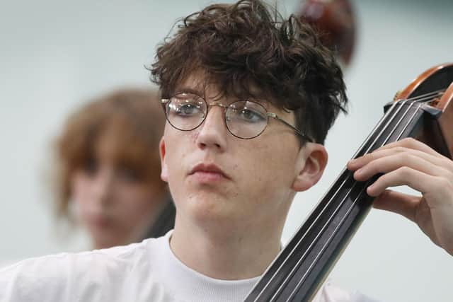 Double bassist Jonny, who is going into his second year at the Royal Academy of Music in London. Photo submitted by Ulster Youth Orchestra