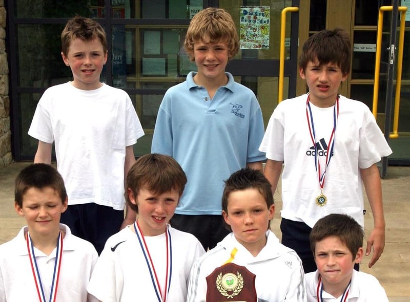 The Downshire Primary School Boys Cross Country team who won the Lisburn Championships in 2007