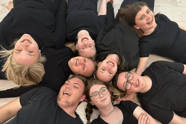 The cast for the Portrush performance