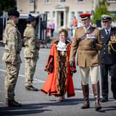 The 80th anniversary of the Battle for the Hitler Line was commemorated in Carrickfergus on May 17 and 18, 2024.  In attendance was the Mayor of Mid and East Antrim, Alderman Gerardine Mulvenna.