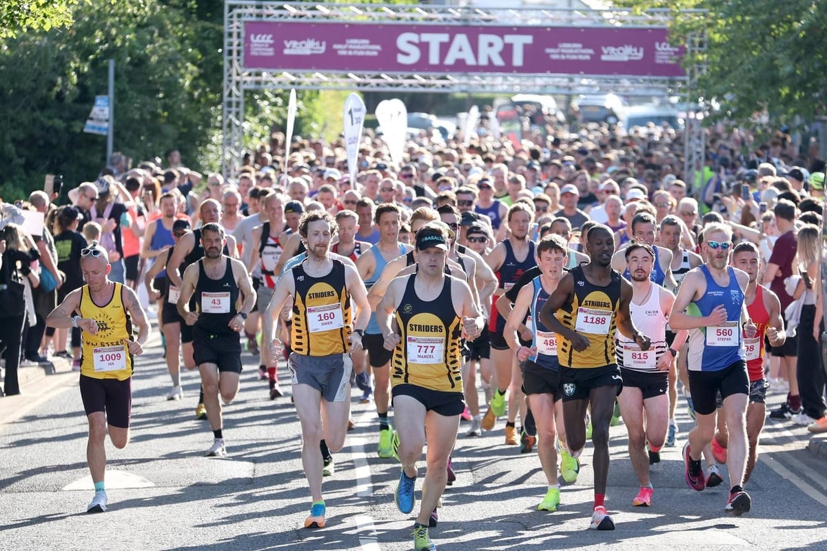 Lisburn Half Marathon,10k and fun run celebrations in 9 photos