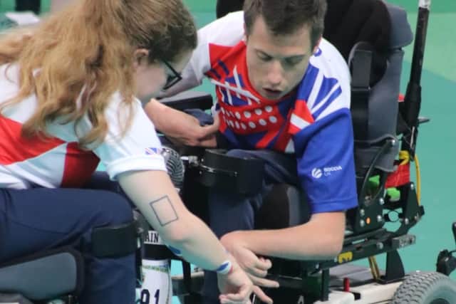 Claire also claimed a silver medal at the World Championships in 2022 alongside David Smith OBE (pictured) and Will Hipwell. Photo: submitted