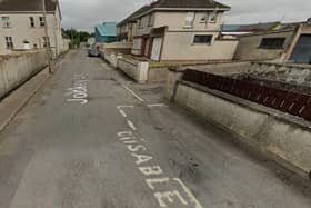 Cars will no longer be allowed to stop in Jockey Lane, Moy, except for loading and unloading purposes. Picture: Google