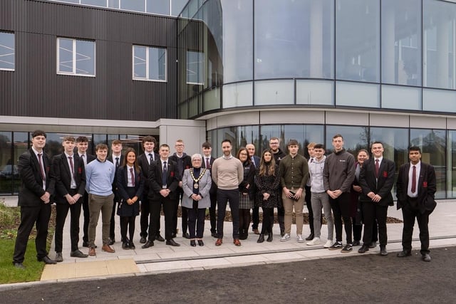 Pupils from Ballymena Academy and St Patrick’s College were invited to Clarke in Broughshane to learn about the company.