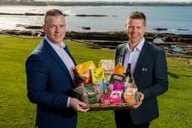 Pictured (L-R) are Ivan Ryan, Regional Managing Director, Lidl Northern Ireland; and Robert Ryan, Chief Executive Officer of Lidl Ireland and Lidl Northern Ireland. CREDIT LANYON GROUP