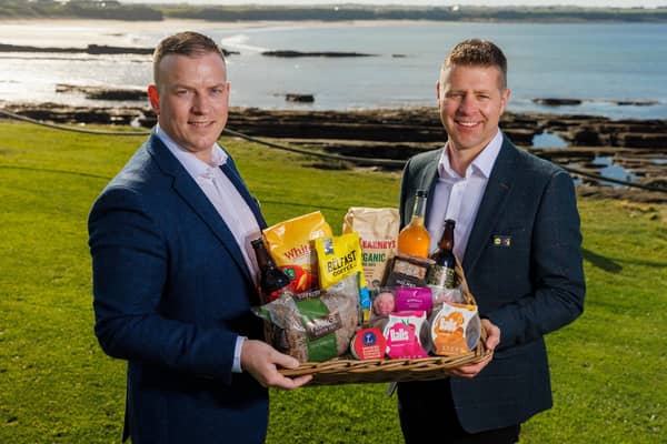 Pictured (L-R) are Ivan Ryan, Regional Managing Director, Lidl Northern Ireland; and Robert Ryan, Chief Executive Officer of Lidl Ireland and Lidl Northern Ireland. CREDIT LANYON GROUP