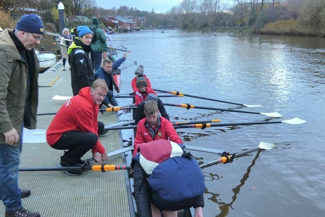 Bann Rowing Club at the Lagan Head of the River event