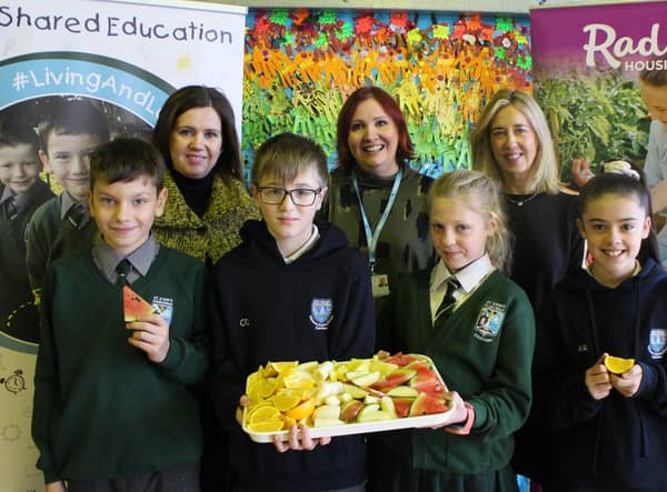 Pupils from Killowen Primary School and St John’s Primary school in Coleraine are eating well thanks to a healthy break programme