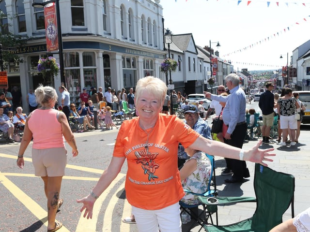 Ballymoney, Rasharkin, Cloughmills, Bushmills and Ballycastle were in attendance at the Twelfth demonstration in Ballymoney with a total of 43 Lodges and 22 bands.