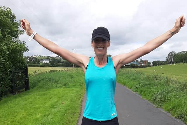 Rachel is encouraging local people to take part in next year's Belfast Marathon in aid of Air Ambulance NI