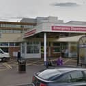 Lurgan man charged with damaging a door at Craigavon Area Hospital A&E. Pic credit: Google