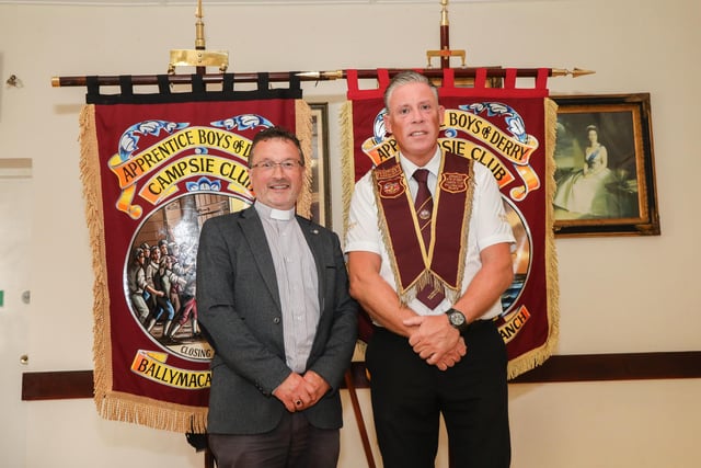 Archdeacon Paul Dundas with Dean Sinclair, The Rev Dundas carried out the Dedication of the Bannerettes