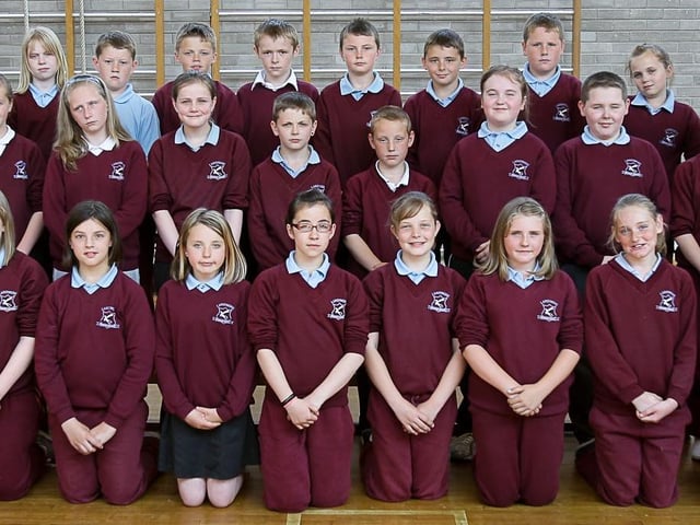 P7 pupils at Largymore Primary School in 2010