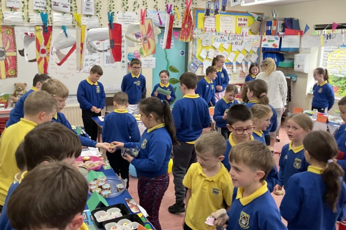 Donaghey PS delighted with their charity bun and cake sale