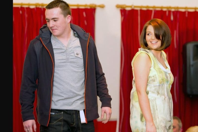 Hitting the Catwalk at Ballyclare Rugby Club in 2011.