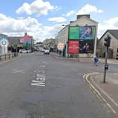 Part of Maghera town centre was sealed off on Saturday morning. Picture: Google