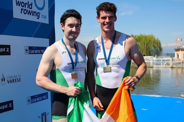 Philip Doyle and Daire Lynch started their season with a bronze medal in the men's double sculls final.
