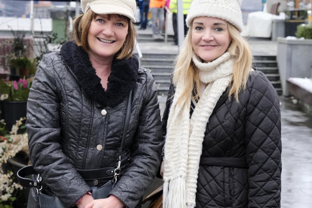 Lynne Crowther and Julie Watson at the recent Spring Farmers Market in Lisburn
