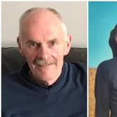 Brothers Samuel Holmes (75) (left) and Desmond Holmes (82) passed away following a traffic collision on the Frosses Road on Friday afternoon. Picture: released by PSNI