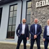 Chris Stinson, Colm McVeigh and Seamus Donaghy have all become Directors at GEDA having previously been Associate Directors with the company. Credit: Supplied