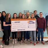 Ever Unique Productions Youth Drama Group with ASCERT’s Chief Executive Gary McMichael
