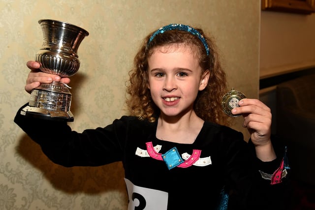 Louisa Cornett (6) who came first in the Under 7 Jig competition. PT12-206.