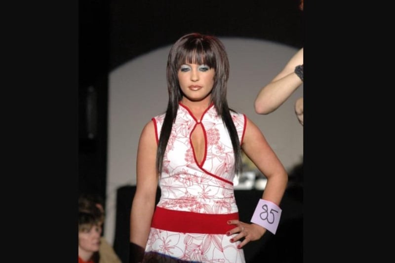 Therese McKendry modelled one of many striking styles on show at Larne’s Good Hair Week awards in 2006.