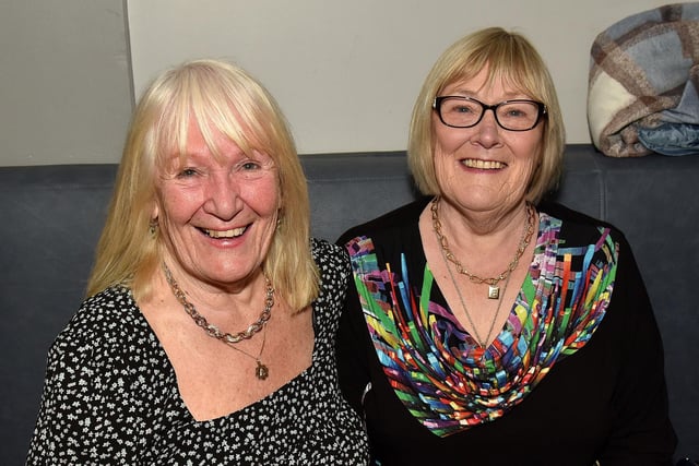 Sisters, Maureen Creaney, left, and Eilish Daly pictured at the 25th anniversary evening. PT19-234.