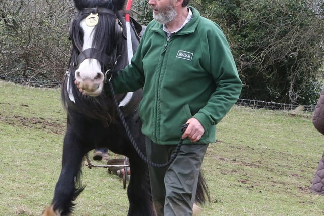 Hugh McCaughan pictured at the Ballycastle St Patrick's Day Ploughing Match
