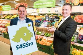 J.P. Scally, Chief Executive Officer of Lidl Ireland and Lidl Northern Ireland and Ivan Ryan, Regional Managing Director, Lidl Northern Ireland