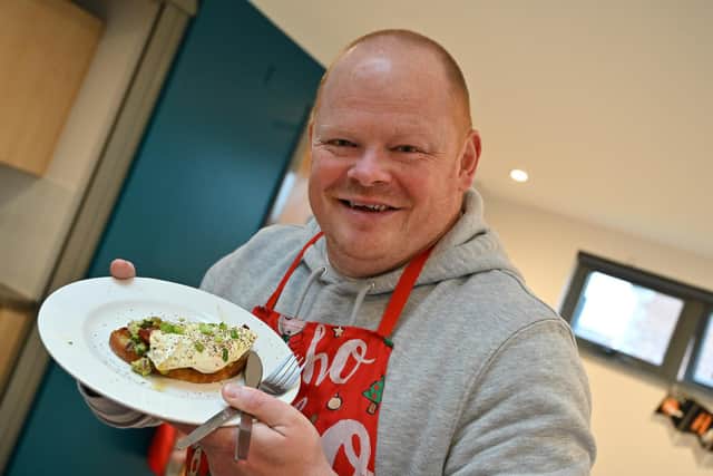 Colm Fanning cooked up a tasty treat at Lagmore Community Forum thanks to Housing Executive funding. Pic credit: Simon Graham