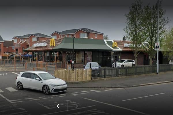 McDonald's in Lurgan, at the corner of Sloan Street and Edward Street. Photo courtesy of Google