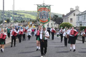Glen Maghera pictured at the Co Antrim AOH parade in Carnlough on August 15 last year. Credit: Submitted