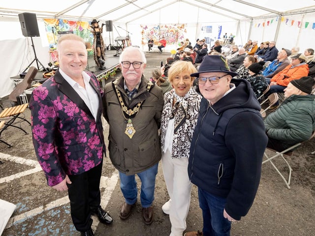 Mayor of Causeway Coast & Glens Borough Council Cllr Oliver McMullan joined the crowds at the Ballymoney Spring Fair on Friday.