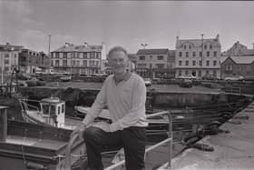 Footballing legend Harry Gregg whose life will be showcased in an upcoming exhibition in Coleraine Town Hall called “Harry Gregg: Dare to Dream.” Pictured standing at Portstewart Harbour. CREDIT CAUSEWAY COAST MUSEUM SERVICES