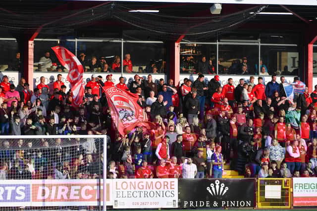 Larne fans are looking forward to cheering their side on in Europe. (Pic: Pacemaker).