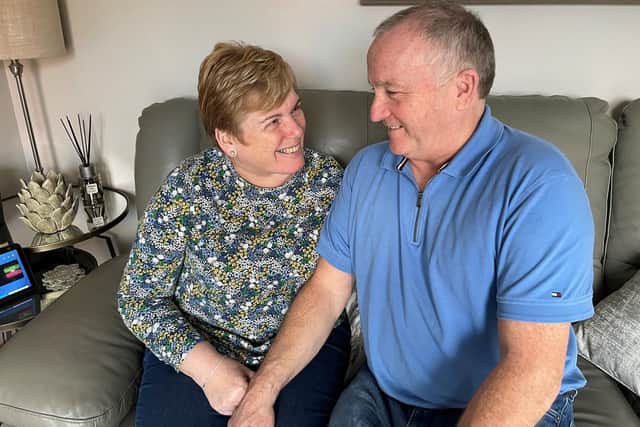 Lynda and Ken White share their experience of the Community Brain Injury Rehabilitation Team. Pic credit: SEHSCT