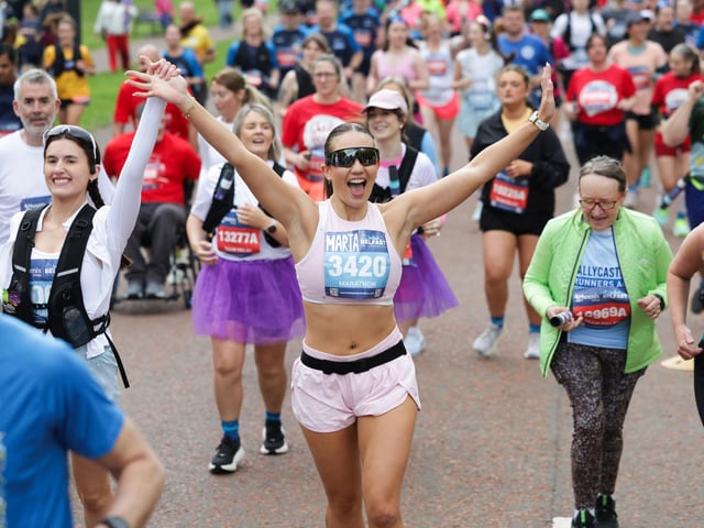 Enjoying being part of the Phoenix Energy Belfast City Marathon.