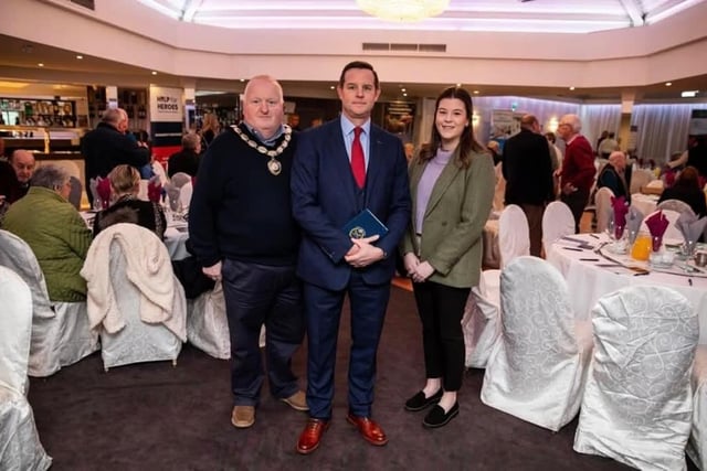 Vice-Chair Cllr Wesley Brown, Northern Ireland Veterans Commissioner David Johnstone, Council Veterans Champion Cllr Eva Cahoon.