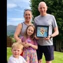 Cheryl and Colin Wright from Newtownabbey are two of the brave people getting set to take part in the Take On The Tower Superhero abseil down the Belfast City Hospital on Saturday, August 9. Photo: Friends of the Cancer Centre