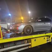 The vehicle seized by Larne police. Picture: PSNI